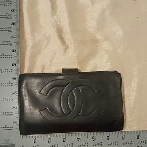 Black Chanel Leather Wallet